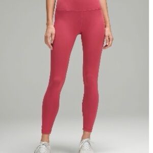 lululemon athletica Wunder Train coral Leggings, 25”